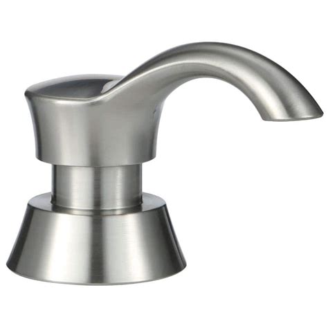 stainless steel soap dispenser mounted